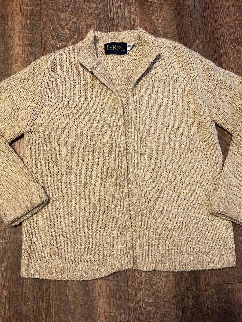 Women's Cream Knit Cardigan
